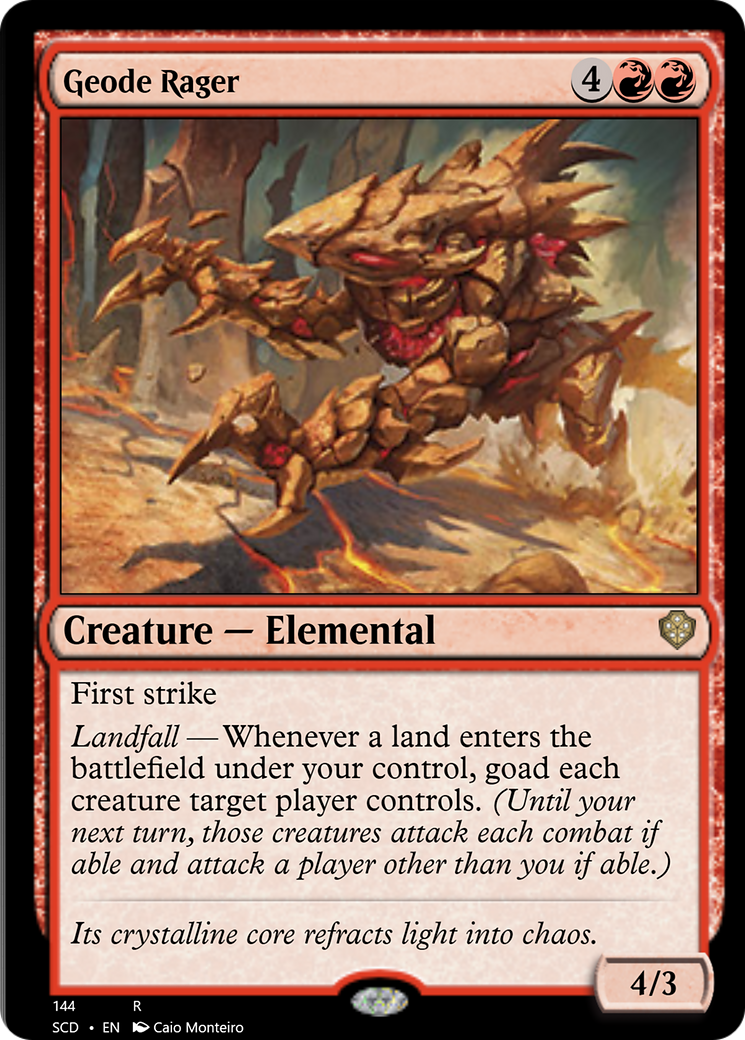 Geode Rager [Starter Commander Decks] | Good Games North