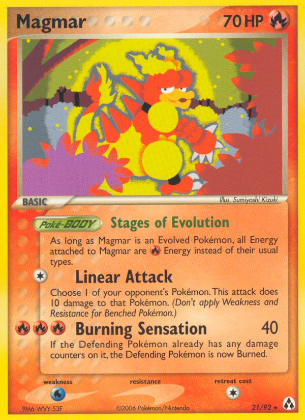 Magmar (21/92) [EX: Legend Maker] | Good Games North