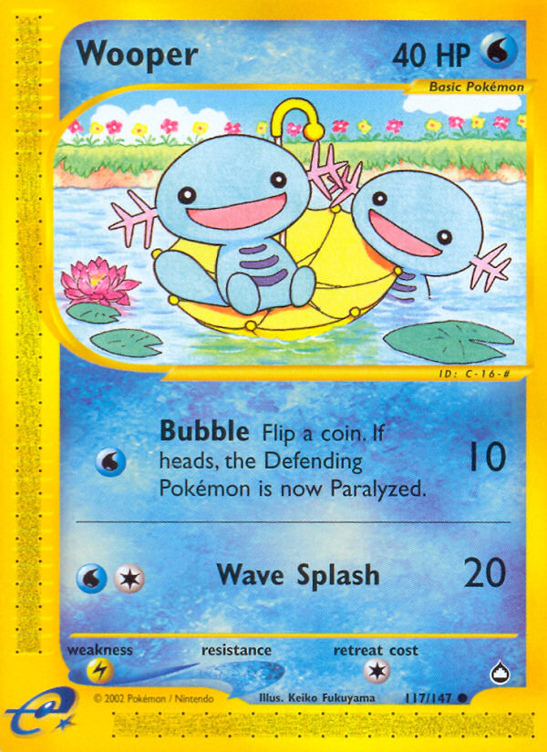 Wooper (117/147) [Aquapolis] | Good Games North