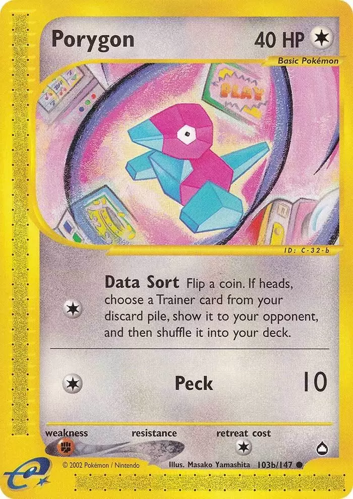 Porygon (103b/147) [Aquapolis] | Good Games North