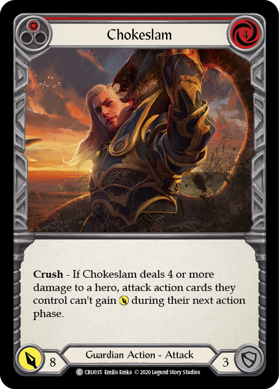 Chokeslam (Red) [CRU035] 1st Edition Normal | Good Games North