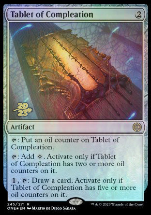 Tablet of Compleation [Phyrexia: All Will Be One Prerelease Promos] | Good Games North