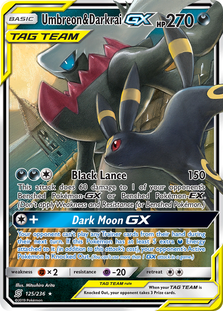 Umbreon & Darkrai GX (125/236) [Sun & Moon: Unified Minds] | Good Games North