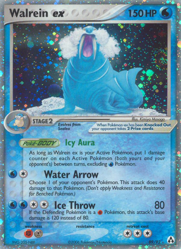 Walrein ex (89/92) [EX: Legend Maker] | Good Games North