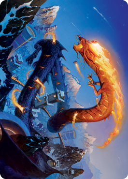 Atsushi, the Blazing Sky 1 Art Card [Kamigawa: Neon Dynasty Art Series] | Good Games North