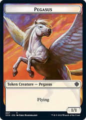 Pegasus // Faerie Double-Sided Token [Starter Commander Decks] | Good Games North