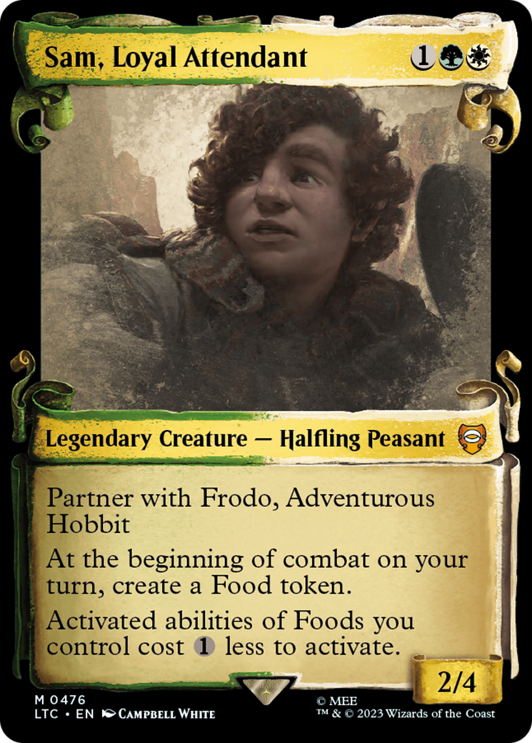 Sam, Loyal Attendant [The Lord of the Rings: Tales of Middle-Earth Commander Showcase Scrolls] | Good Games North