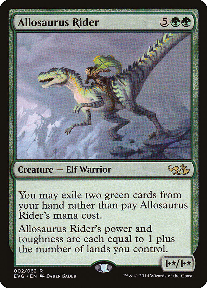 Allosaurus Rider (Elves vs. Goblins) [Duel Decks Anthology] | Good Games North