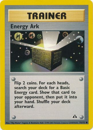 Energy Ark (75/75) [Neo Discovery Unlimited] | Good Games North