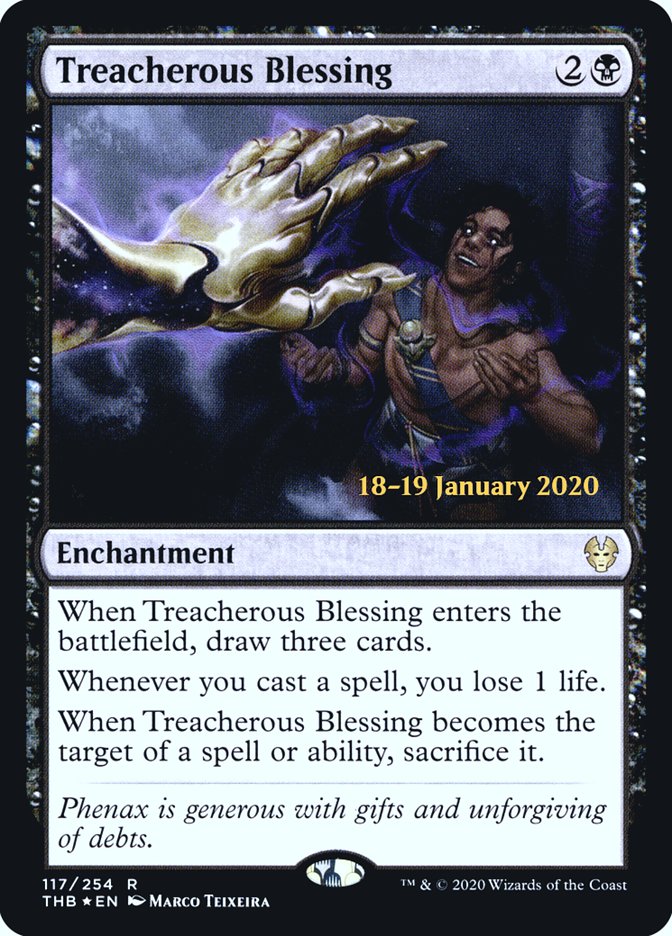 Treacherous Blessing [Theros Beyond Death Prerelease Promos] | Good Games North