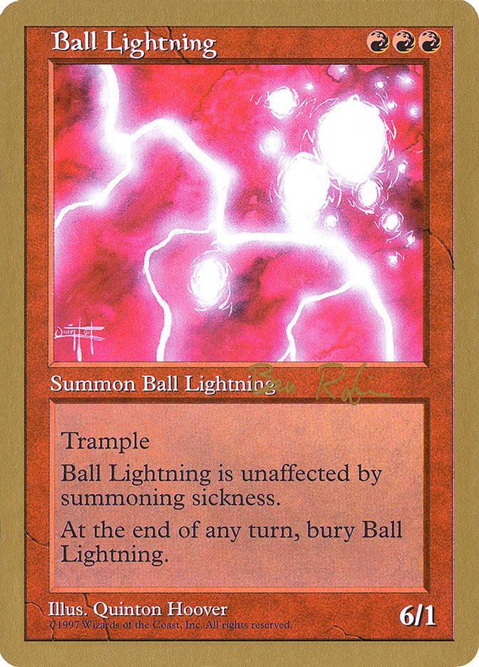 Ball Lightning (Ben Rubin) [World Championship Decks 1998] | Good Games North
