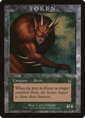 Beast Token (Odyssey) [Magic Player Rewards 2001] | Good Games North