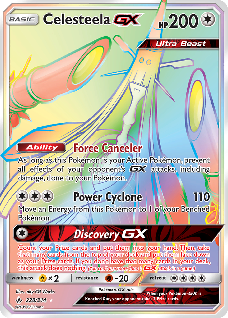 Celesteela GX (228/214) [Sun & Moon: Unbroken Bonds] | Good Games North