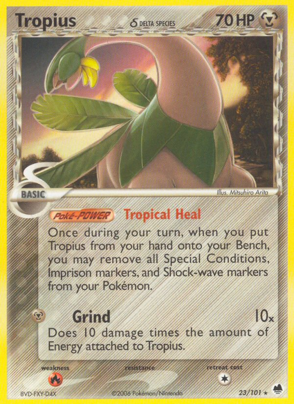 Tropius (23/101) (Delta Species) [EX: Dragon Frontiers] | Good Games North