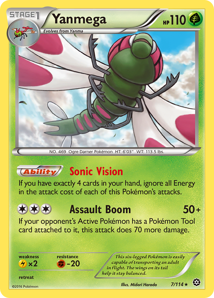 Yanmega (7/114) [XY: Steam Siege] | Good Games North