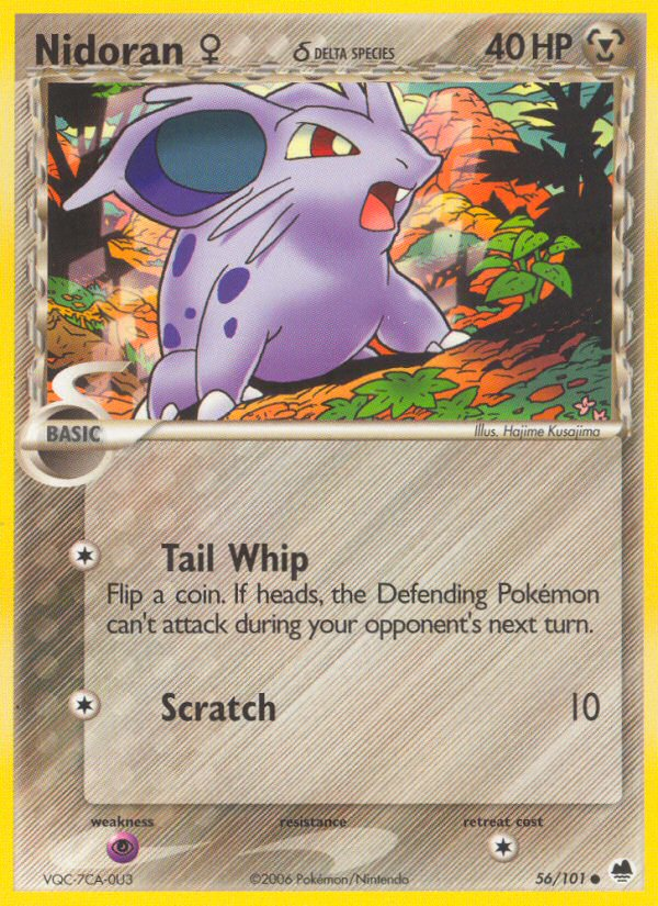Nidoran (56/101) (Female) (Delta Species) [EX: Dragon Frontiers] | Good Games North
