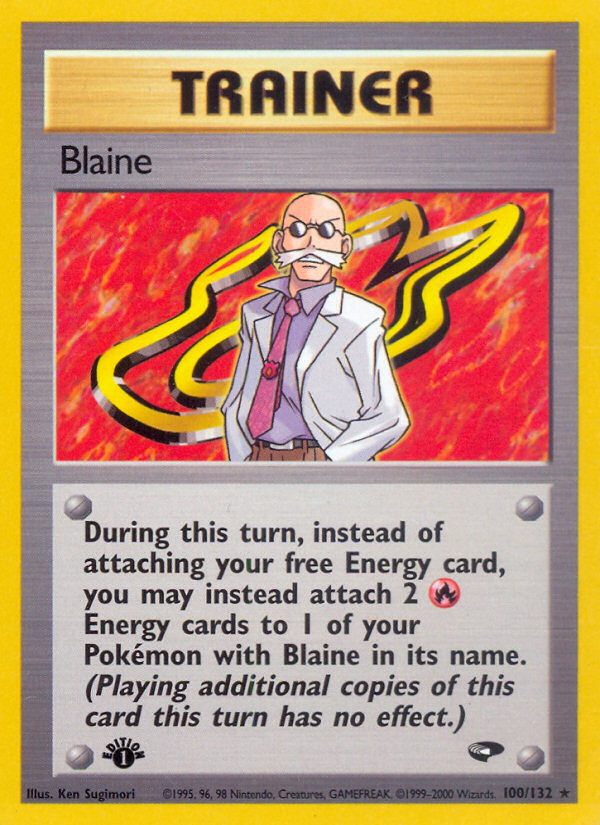 Blaine (100/132) [Gym Challenge 1st Edition] | Good Games North