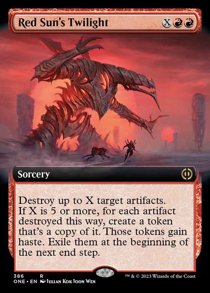Red Sun's Twilight (Extended Art) [Phyrexia: All Will Be One] | Good Games North