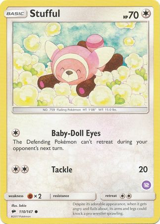 Stufful (110/147) (Deck Exclusive #12) [Sun & Moon: Trainer Kit - Alolan Sandslash] | Good Games North