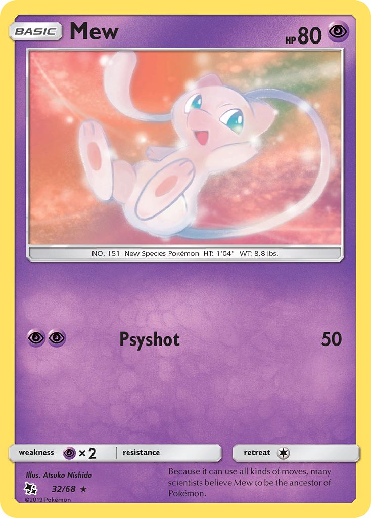 Mew (32/68) [Sun & Moon: Hidden Fates] | Good Games North