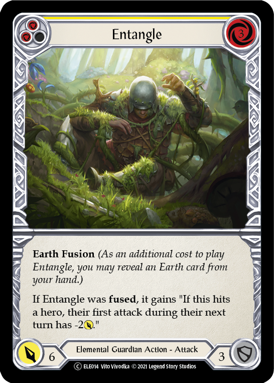 Entangle (Yellow) [U-ELE014] Unlimited Rainbow Foil | Good Games North
