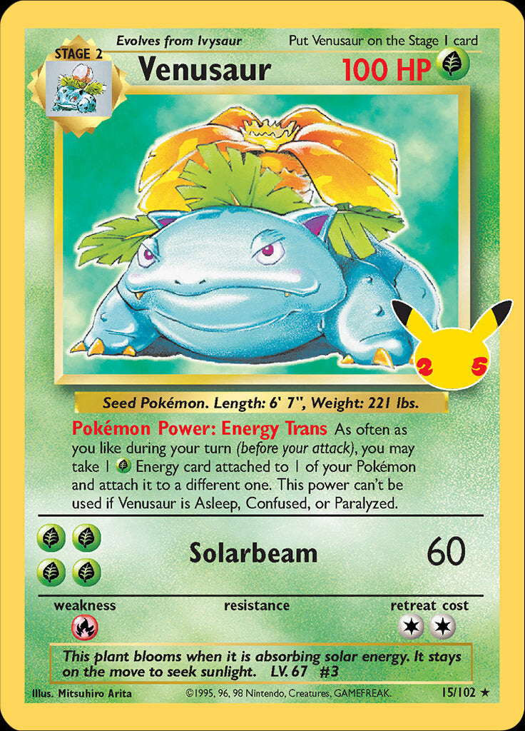 Venusaur (15/102) [Celebrations: 25th Anniversary - Classic Collection] | Good Games North
