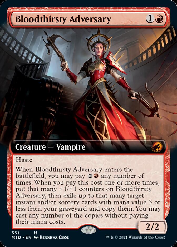 Bloodthirsty Adversary (Extended) [Innistrad: Midnight Hunt] | Good Games North