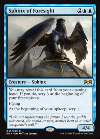 Sphinx of Foresight [Ravnica Allegiance] | Good Games North