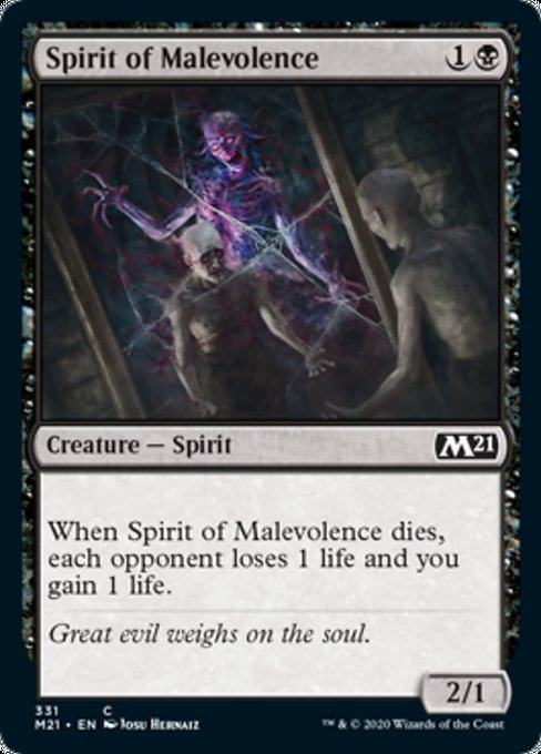 Spirit of Malevolence [Core Set 2021] | Good Games North