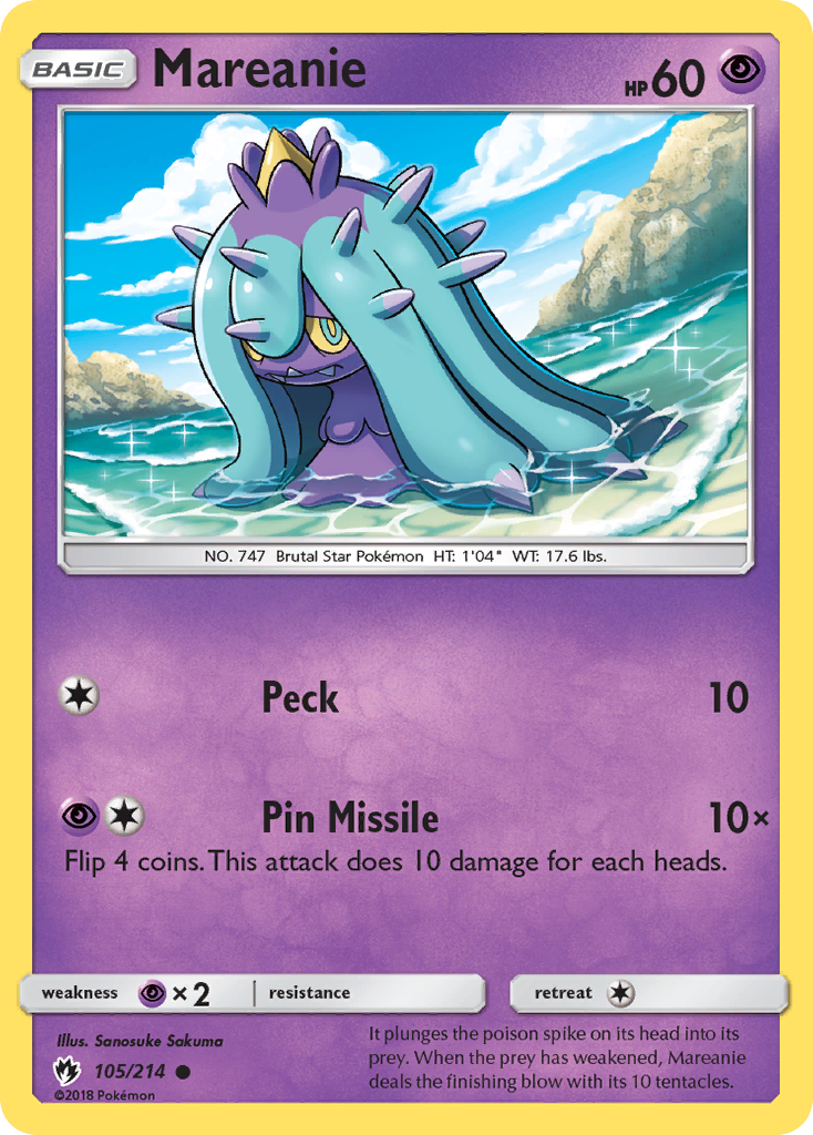 Mareanie (105/214) [Sun & Moon: Lost Thunder] | Good Games North