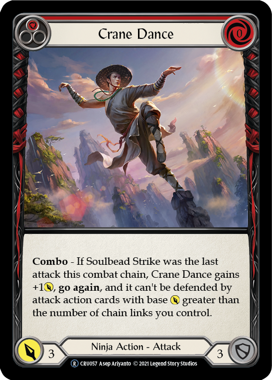 Crane Dance (Red) [U-CRU057-RF] Unlimited Rainbow Foil | Good Games North