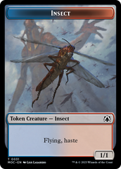 Soldier // Insect Double-Sided Token [March of the Machine Commander Tokens] | Good Games North
