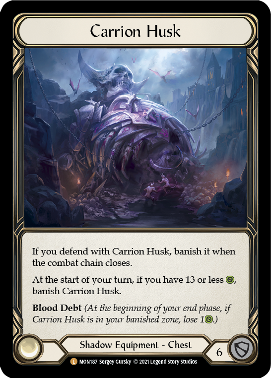 Carrion Husk [MON187-CF] 1st Edition Cold Foil | Good Games North