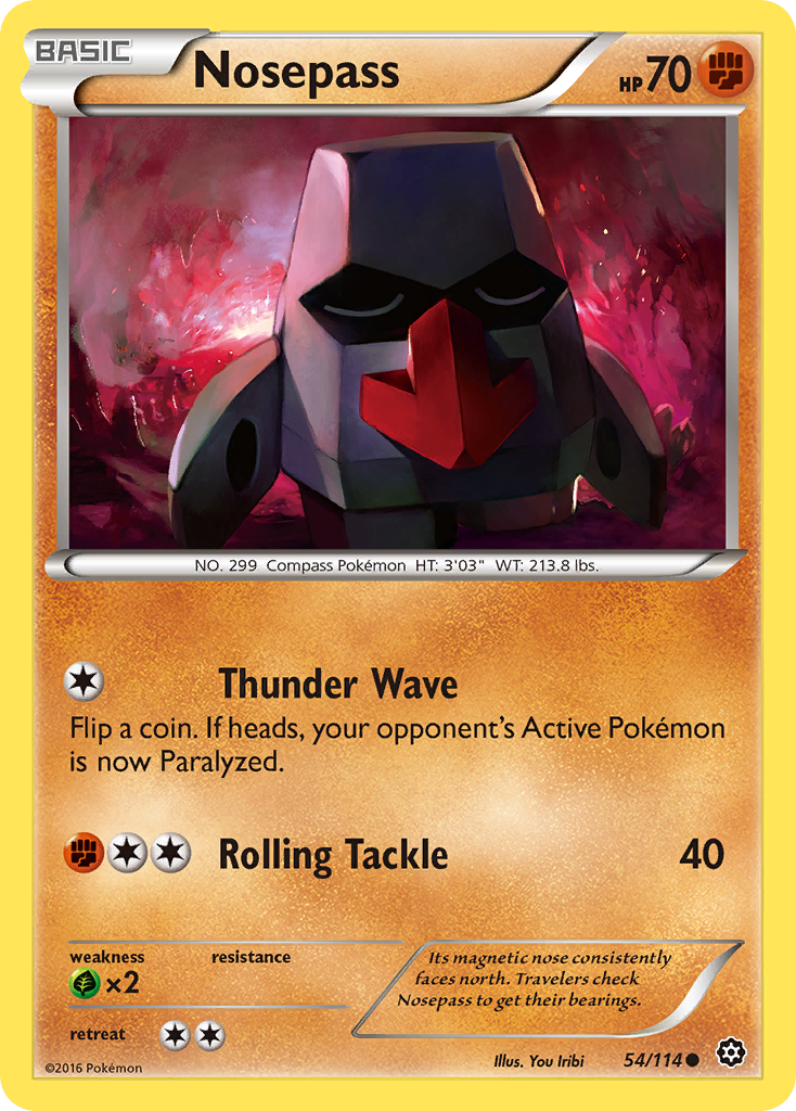 Nosepass (54/114) [XY: Steam Siege] | Good Games North