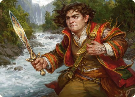 Frodo Baggins Art Card (16/81) [The Lord of the Rings: Tales of Middle-earth Art Series] | Good Games North