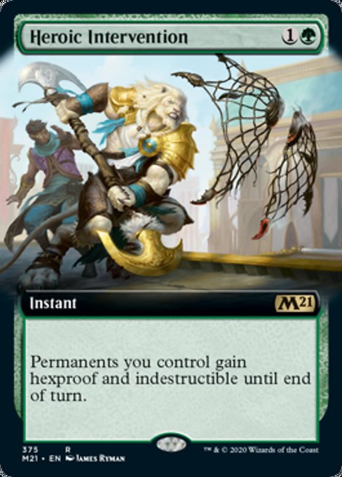Heroic Intervention (Extended Art) [Core Set 2021] | Good Games North