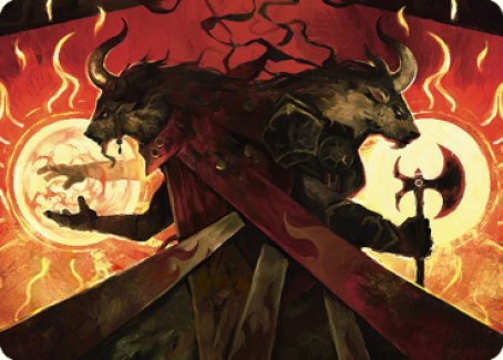 Hurloon Battle Hymn Art Card [Dominaria United Art Series] | Good Games North