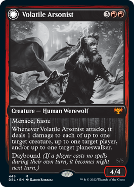Volatile Arsonist // Dire-Strain Anarchist [Innistrad: Double Feature] | Good Games North