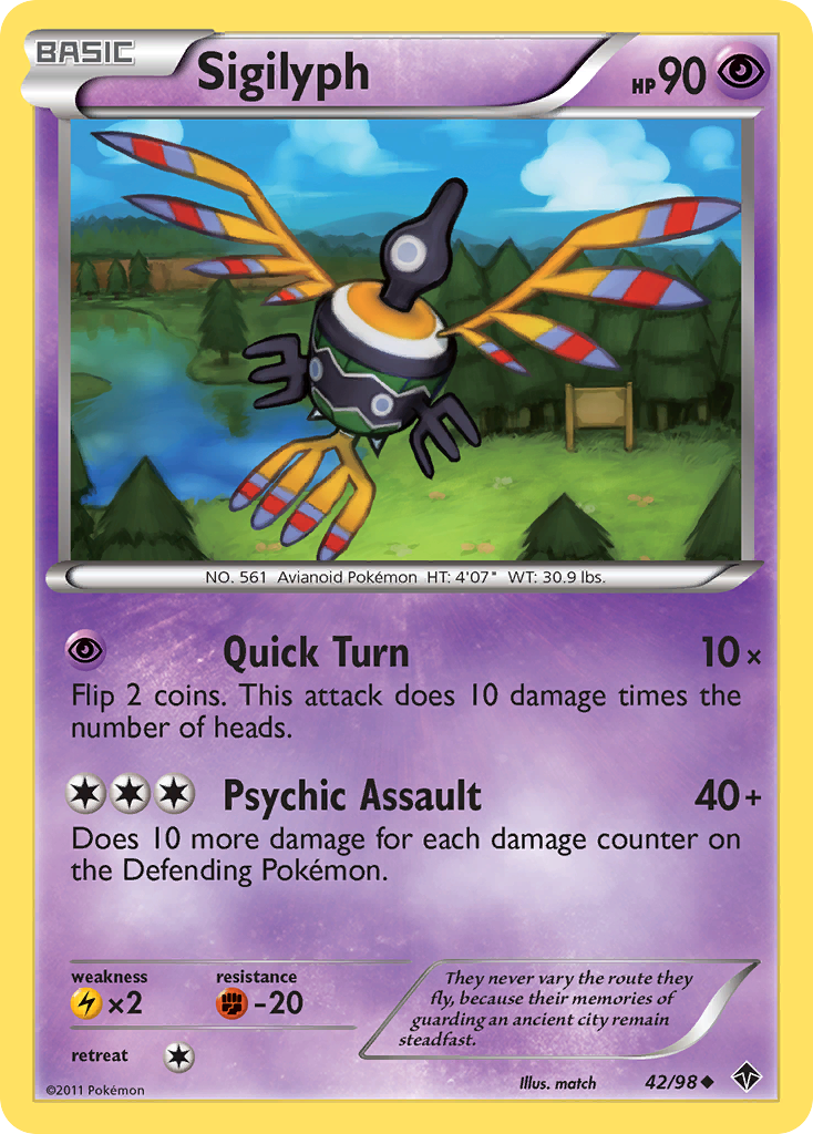 Sigilyph (42/98) [Black & White: Emerging Powers] | Good Games North
