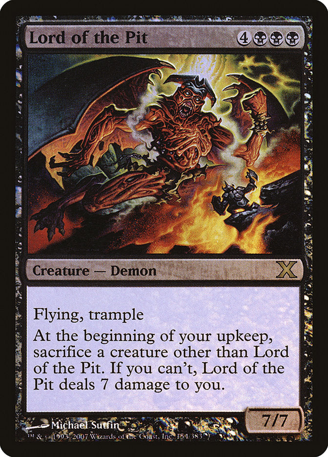Lord of the Pit (Premium Foil) [Tenth Edition] | Good Games North