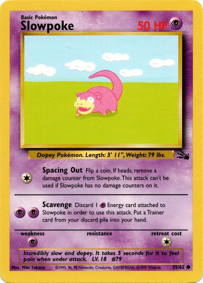 Slowpoke (55/62) [Fossil Unlimited] | Good Games North