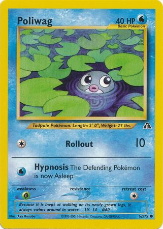 Poliwag (62/75) [Neo Discovery Unlimited] | Good Games North