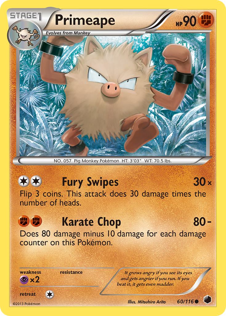 Primeape (60/116) [Black & White: Plasma Freeze] | Good Games North