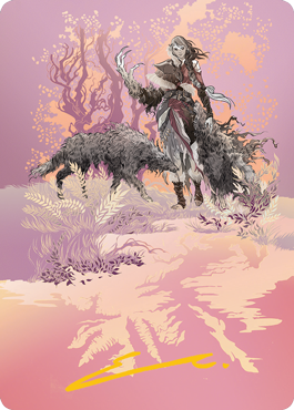 Arlinn, the Pack's Hope 2 Art Card (Gold-Stamped Signature) [Innistrad: Midnight Hunt Art Series] | Good Games North