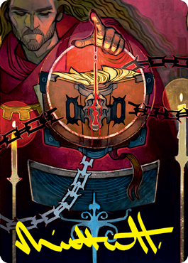 Sign in Blood Art Card (Gold-Stamped Signature) [Strixhaven: School of Mages Art Series] | Good Games North