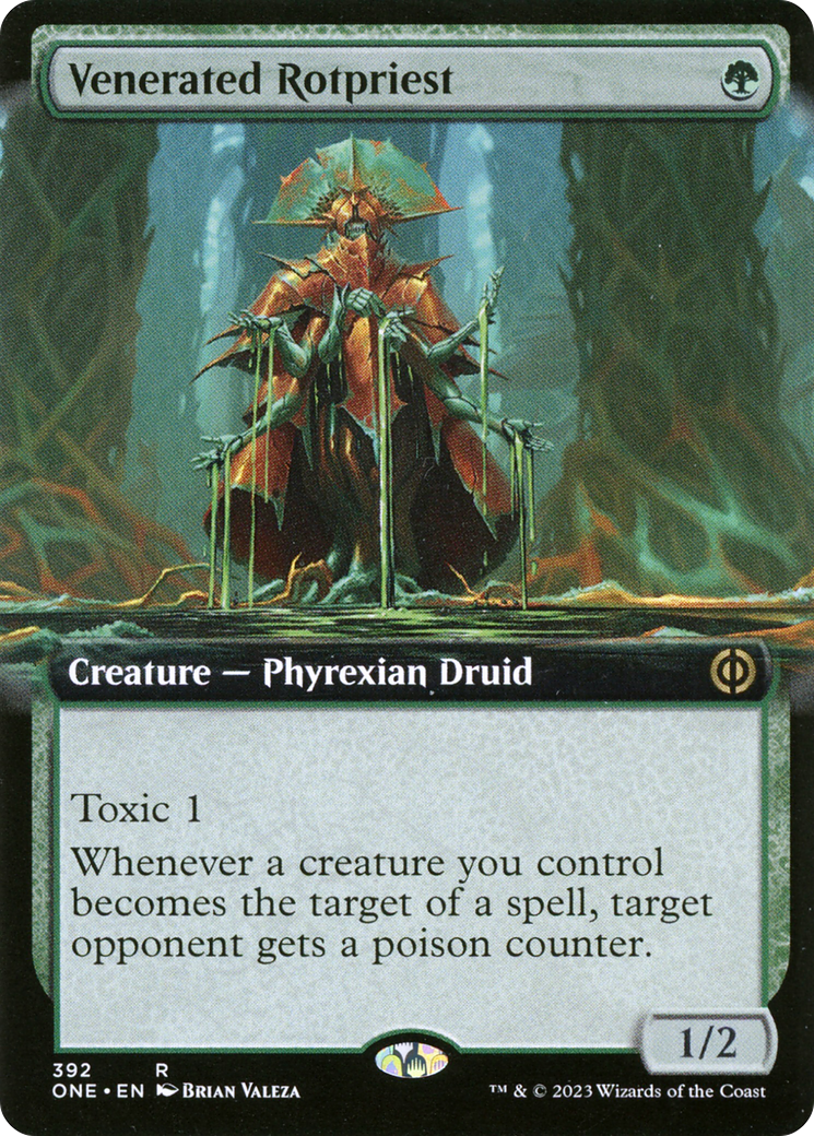Venerated Rotpriest (Extended Art) [Phyrexia: All Will Be One] | Good Games North