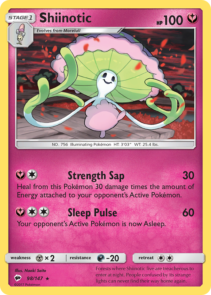 Shiinotic (98/147) [Sun & Moon: Burning Shadows] | Good Games North