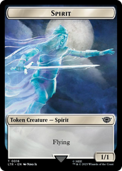 Spirit // Food (0024) Double-Sided Token (Surge Foil) [The Lord of the Rings: Tales of Middle-Earth Tokens] | Good Games North