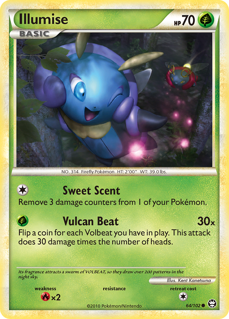 Illumise (64/102) [HeartGold & SoulSilver: Triumphant] | Good Games North