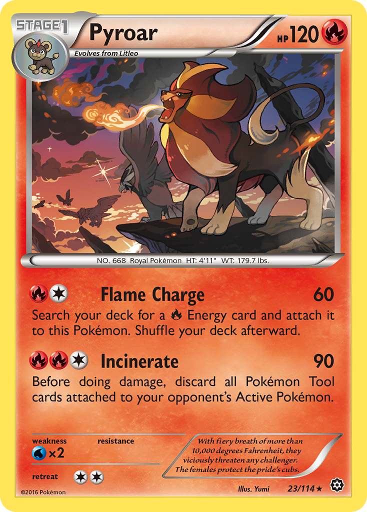 Pyroar (23/114) [XY: Steam Siege] | Good Games North